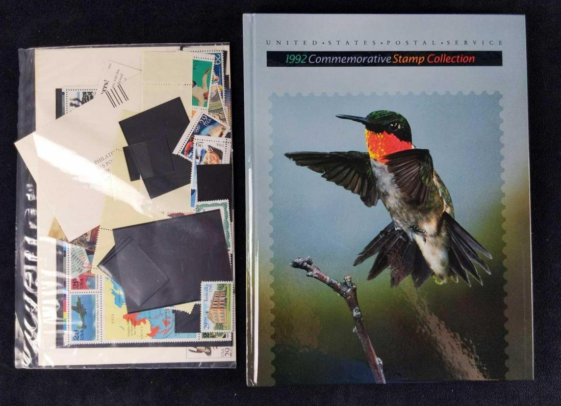 1992 Mint Set Of Commemorative US Stamps W Book (1 of 6)