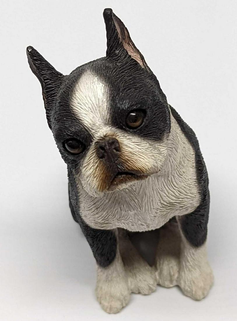 Sandicast Sculpture Dog Small Boston Terrier (1 of 5)