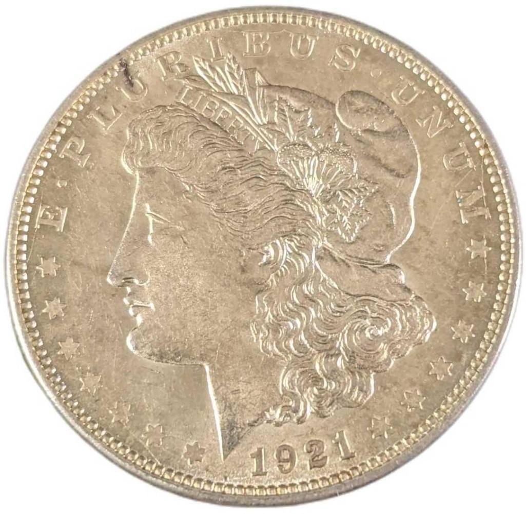 1921 US Morgan Silver Dollar (1 of 2)