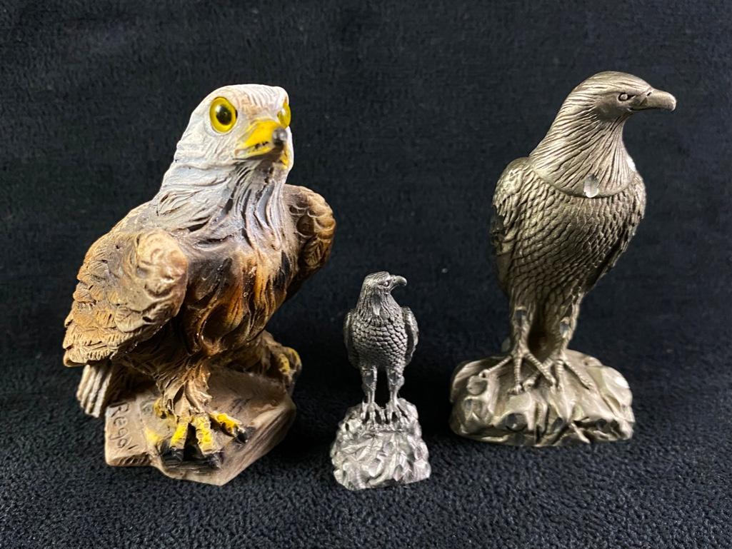 Lot of 3 Small Eagle Figures (1 of 3)