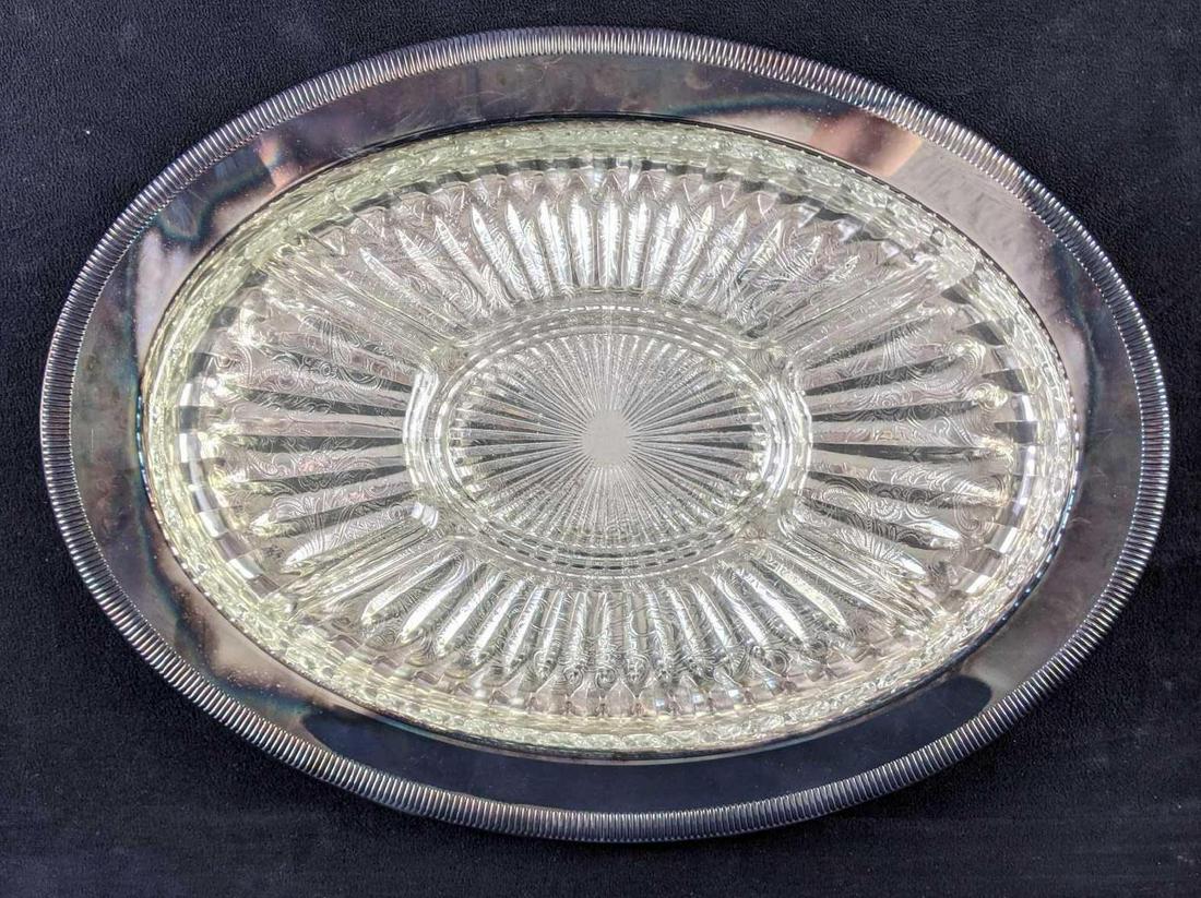 Vintage Newport Silver Platted Serving Tray Dish (1 of 5)