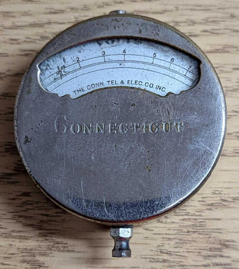 Vintage Connecticut Telephone Electric Volt Meter (1 of 5)