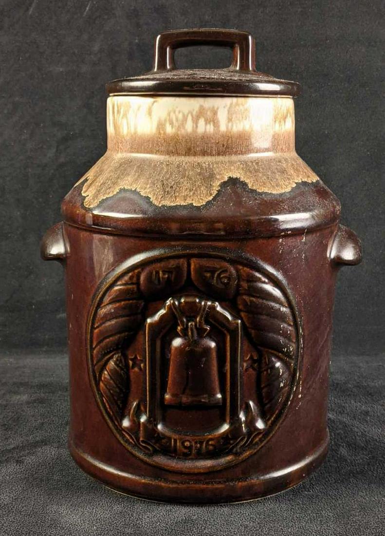 Vintage Pottery Jar McCoy Pottery Liberty Bell Jar (1 of 5)