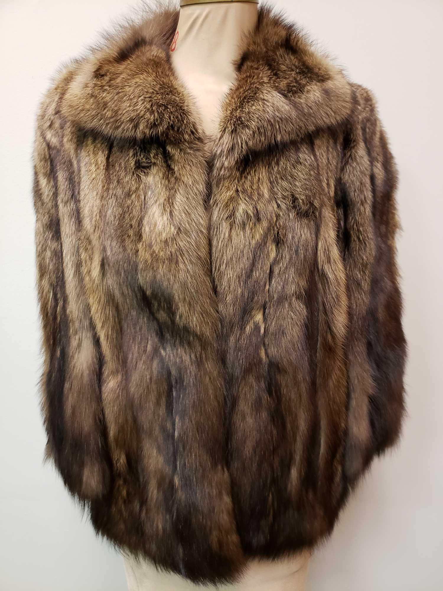 Dena New York Fisher Fur Mid Length Coat (1 of 5)