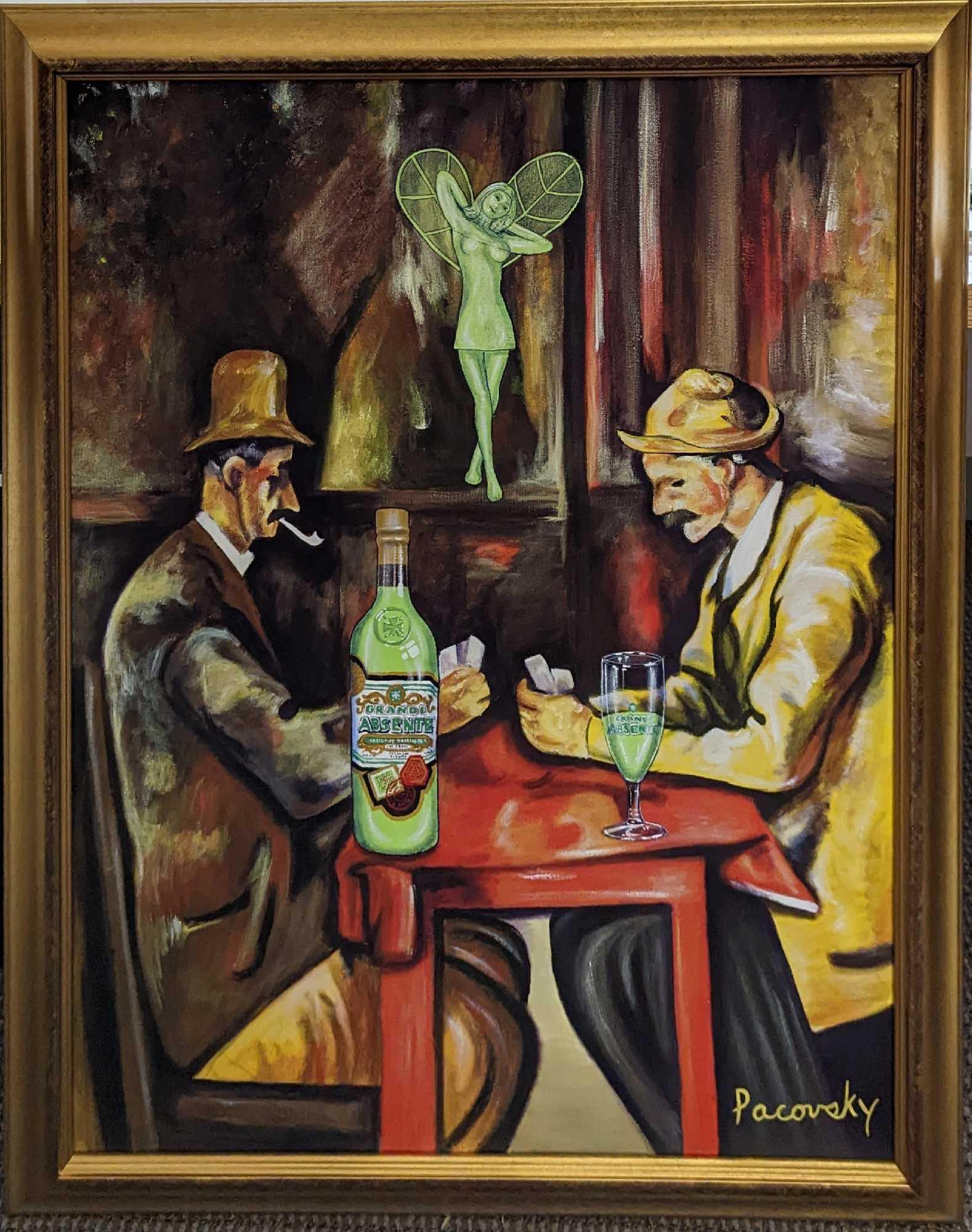 John Pacovsky Acrylic On Canvas Absente Absinthe (1 of 8)