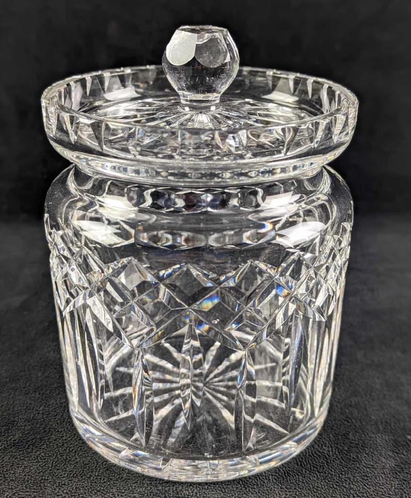 Waterford Crystal Lismore Biscuit Barrel With Lid (1 of 7)