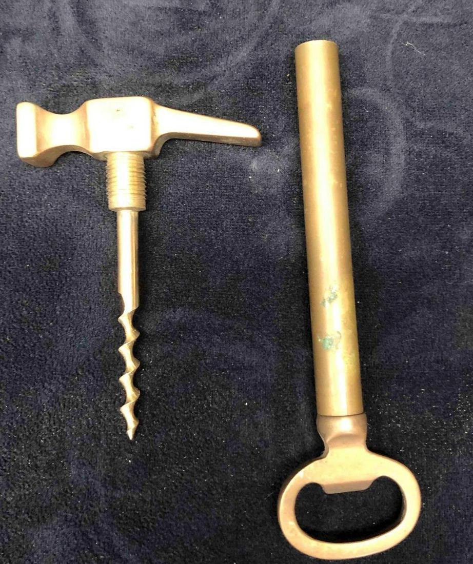 Vintage Brass Skeleton Key Corkscrew & Bottle Opener (1 of 5)