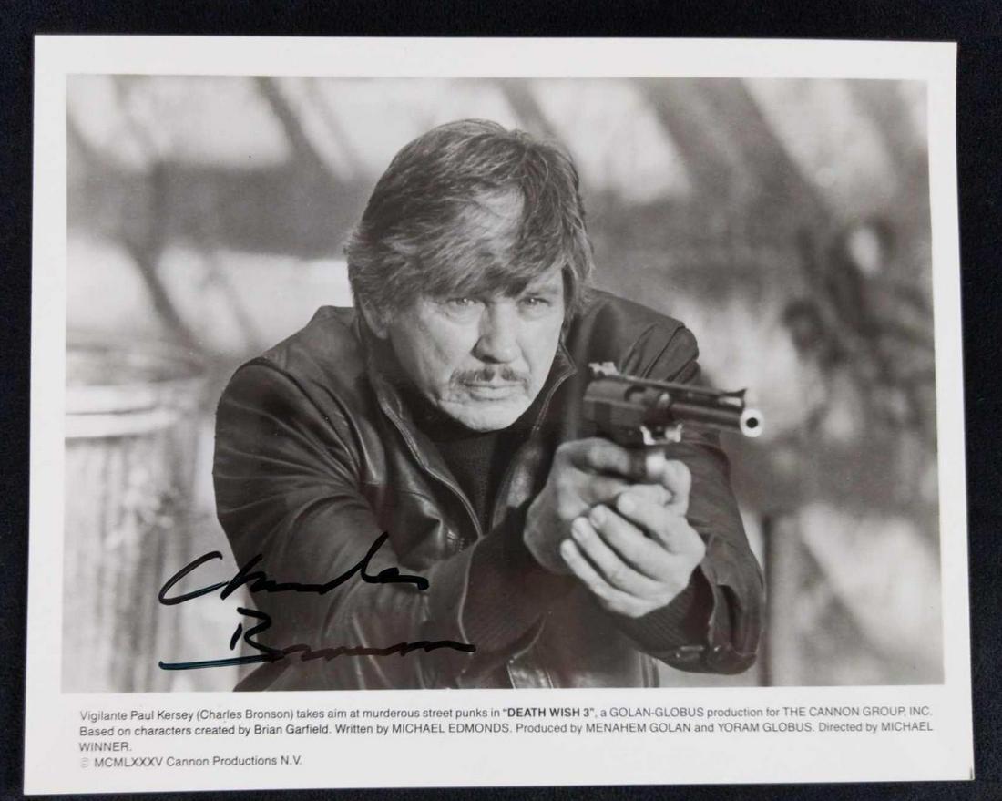 Rare Autographed Charles Bronson Death Wish 3 (1 of 5)