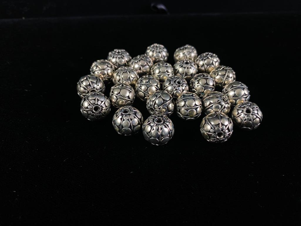 .925 Silver Jewelry Findings - Round Beads (1 of 2)