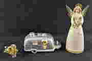Swarovski Crystal Memories Rose Hallmark Angel & Trailer Ornament First Image