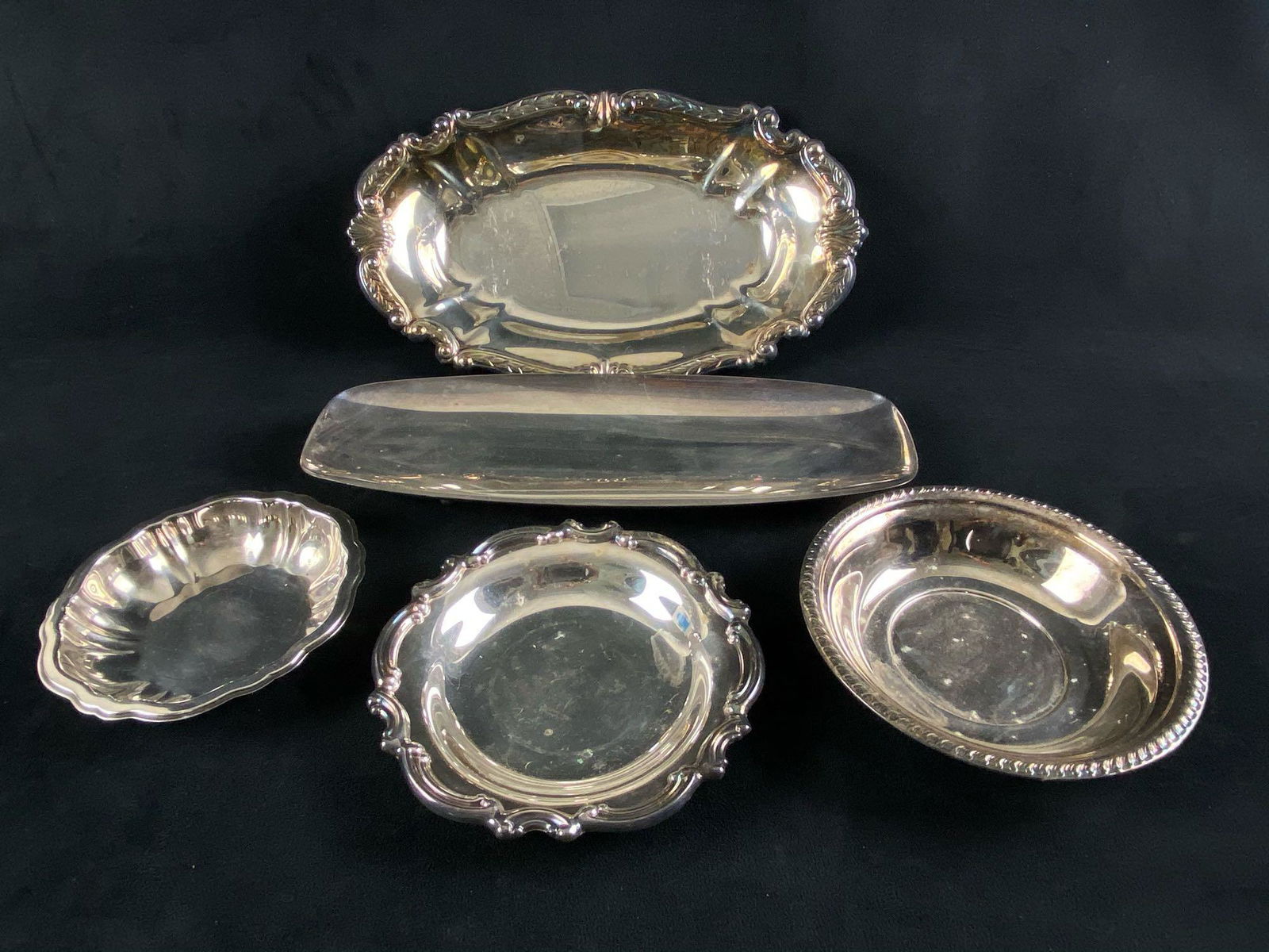 Vintage Silver Plated Mix Lot Of 5 Dishes (1 of 9)