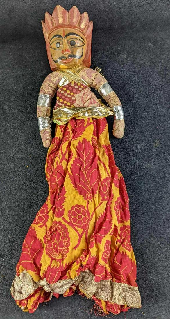 JB Vintage Burmese Style Handmade Wood Marionette Doll (1 of 5)