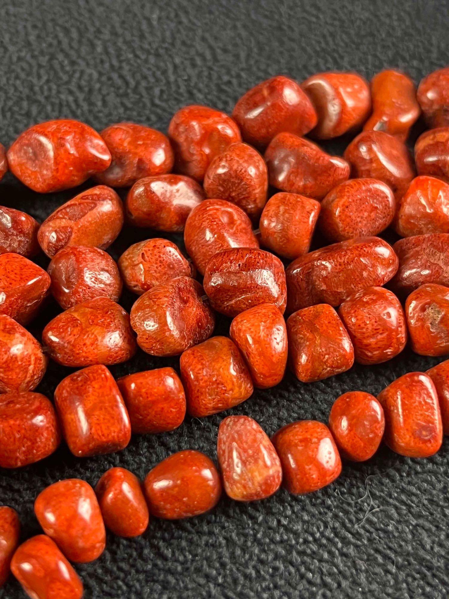 Red Coral Beads Organic Shaped Beads Coral (1 of 5)