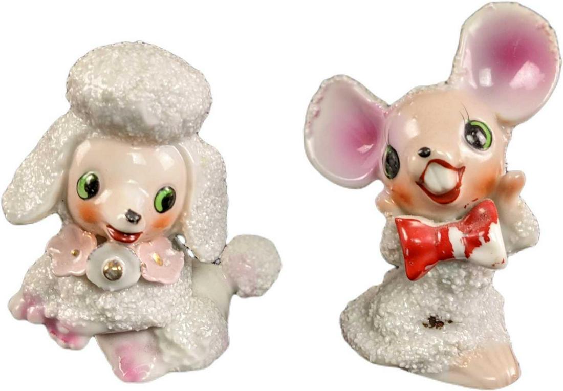 Vintage Poodle & Mouse Popcorn Sugar Figurines (1 of 8)