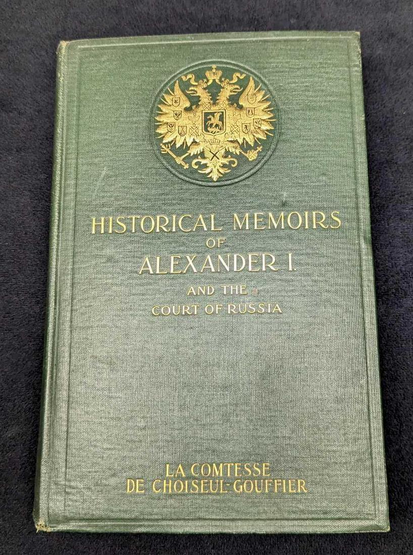 Antique Memoirs of the Emperor Alexander I Hardcover (1 of 8)