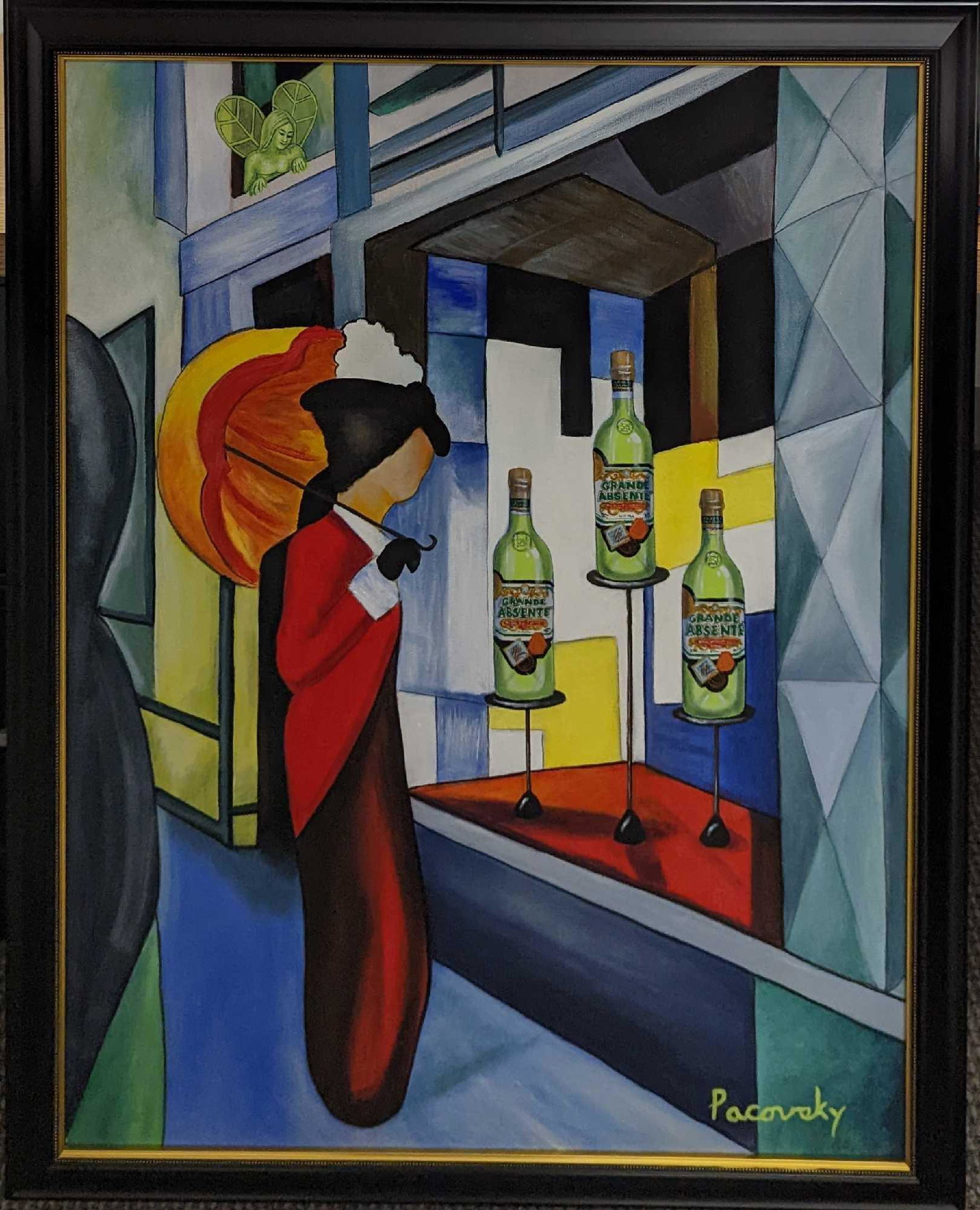 John Pacovsky Acrylic On Canvas Absente Absinthe (1 of 9)