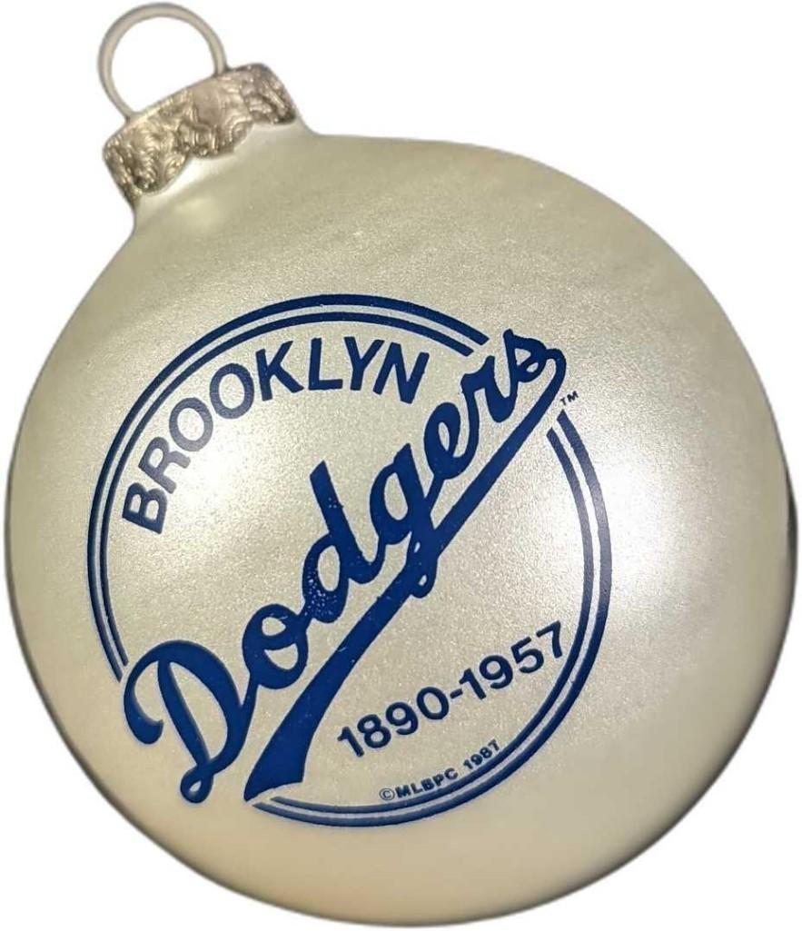 Brooklyn Dodgers Baseball Glass Ball Ornament (1 of 6)