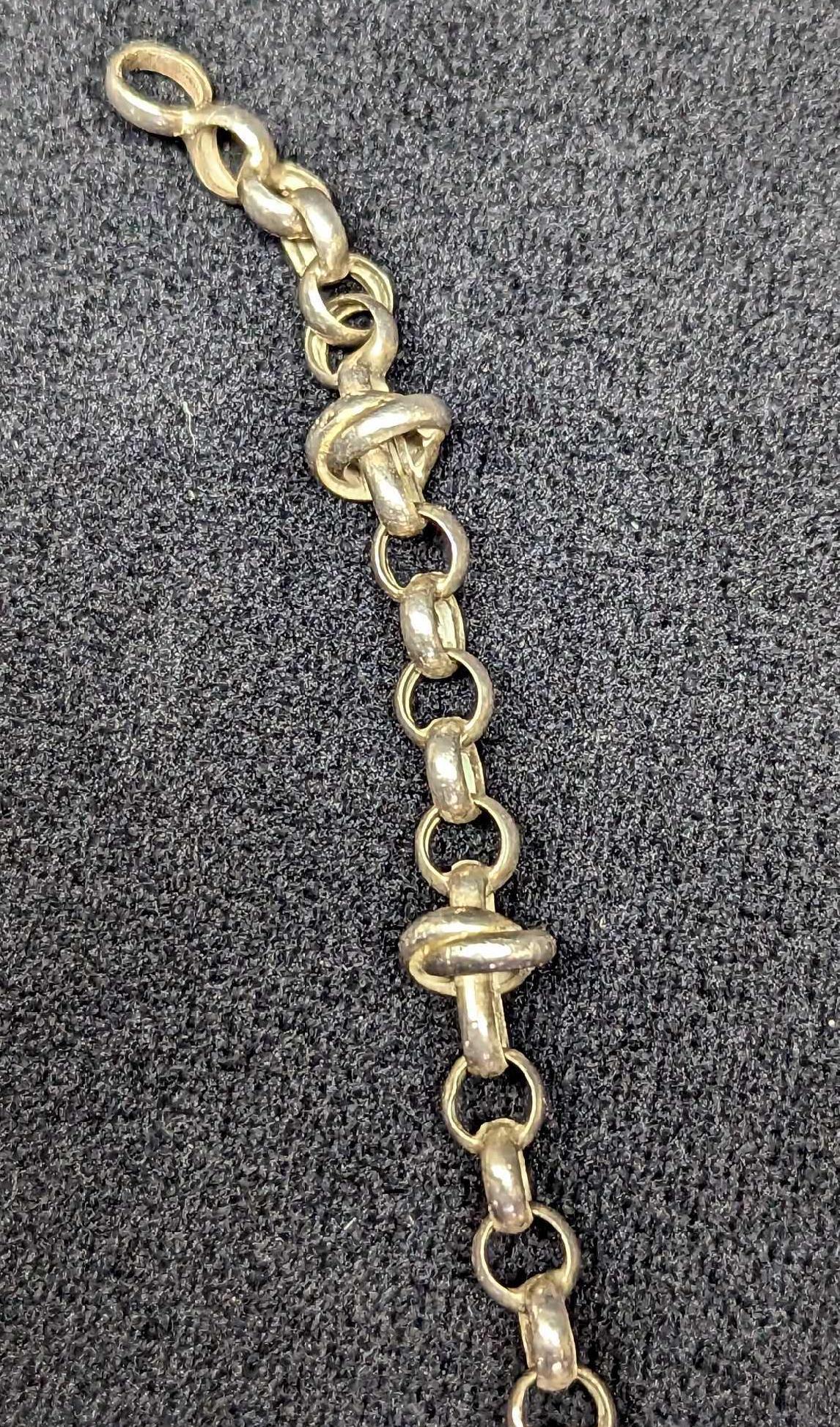 Sterling Silver 8in Rolo Bracelet (1 of 7)