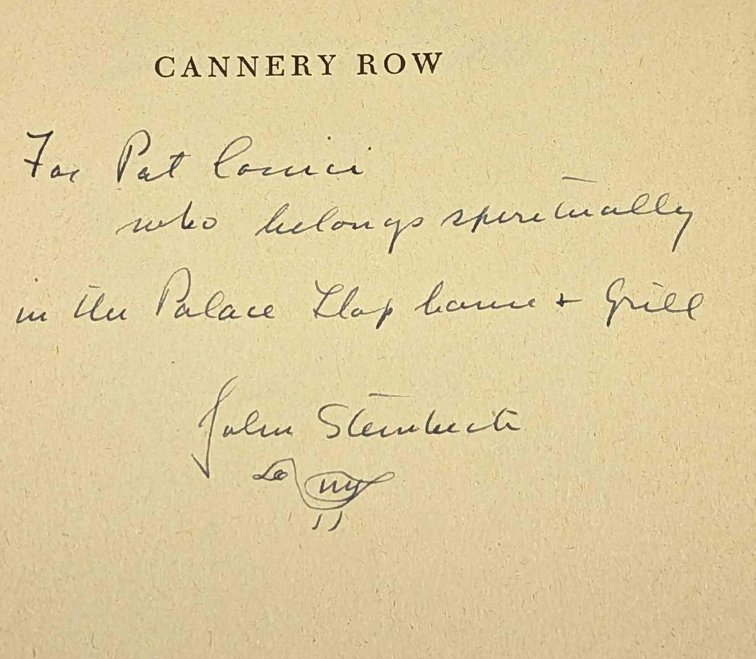 Autographed 1st Edition John Steinbeck Cannery Row (1 of 8)