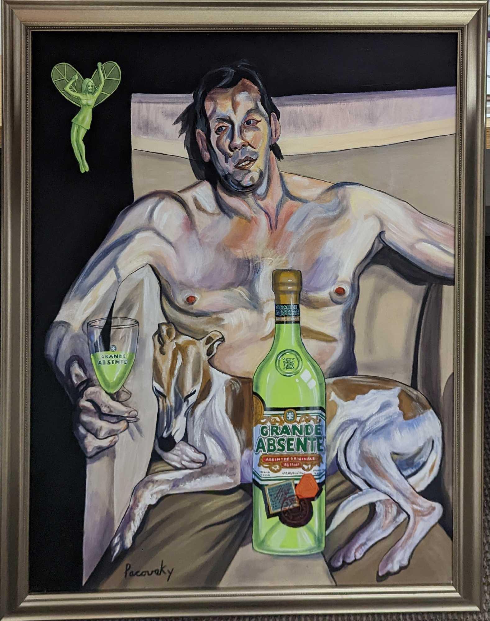 John Pacovsky Acrylic On Canvas Absente Absinthe (1 of 8)