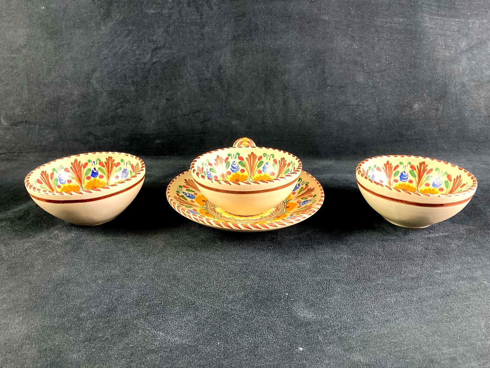 Set of (4) A.H. Puente Spanish Dishes Lot #1 (1 of 5)