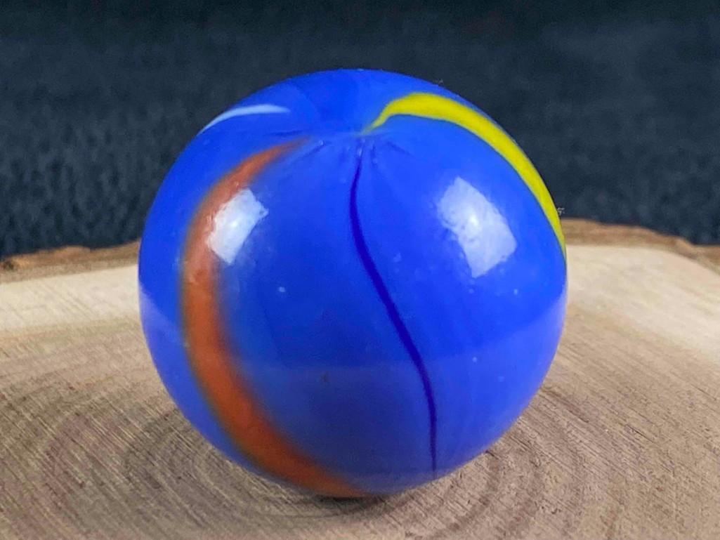 Vintage 4 Color Swirl Shooter Marble: These Antique-Vintage Marble has been researched to the best of our knowledge. We are not experts or graders in this area please view all our pictures they are part of our description. Maker - Unknown