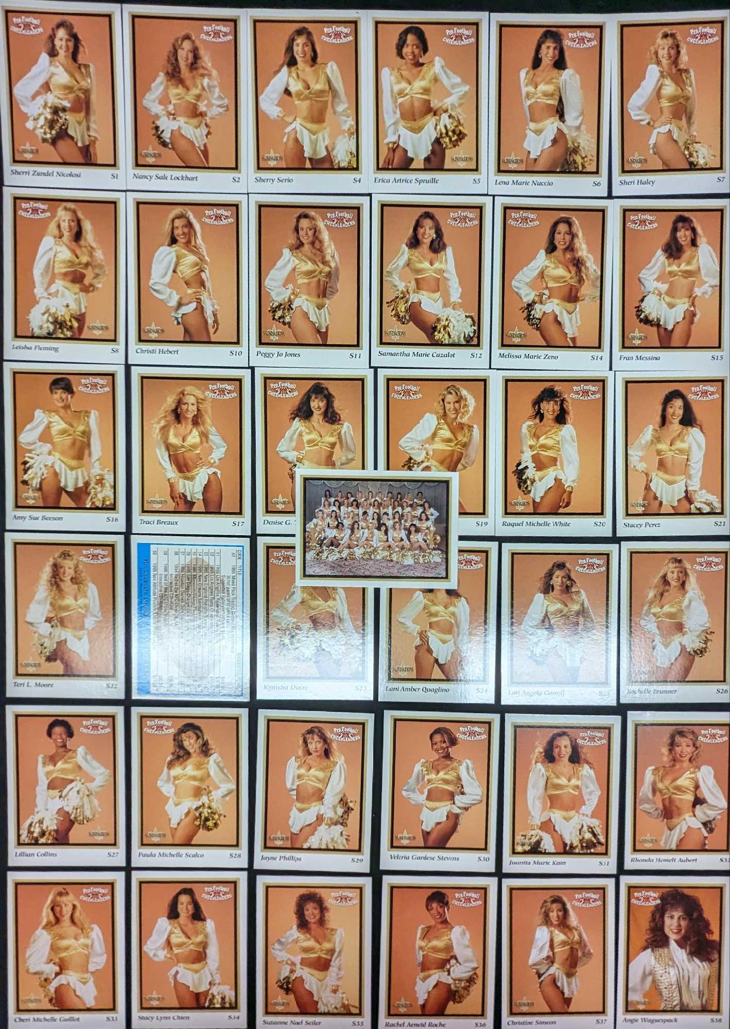 1994 Sealed Set Cheerleaders 1994 Saintsations Cards (1 of 4)