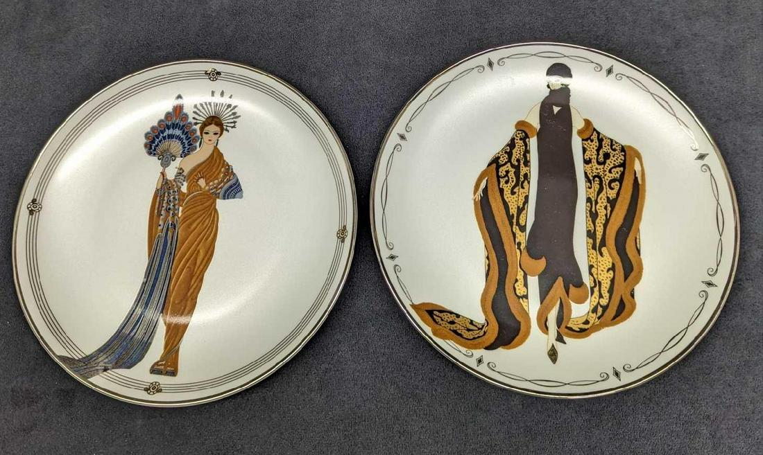 Franklin Mint Erte Athena & Mystic Plates (1 of 6)