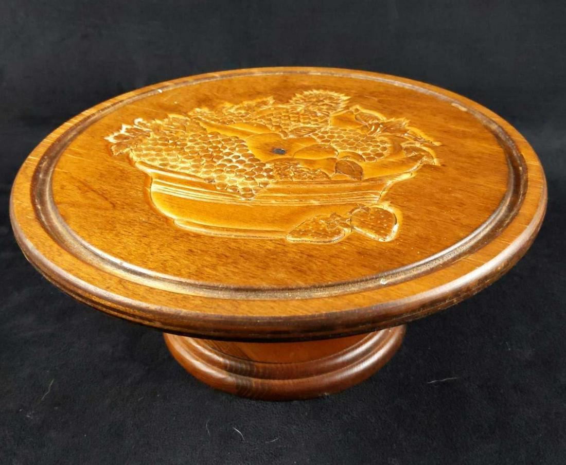 Mini Wooden Pedestal Stand Fruit Design (1 of 5)