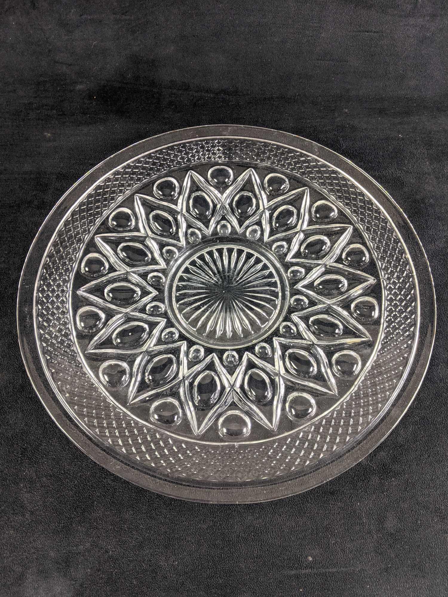 Glass Serving Dish Mid Century Design Serving Dish (1 of 3)