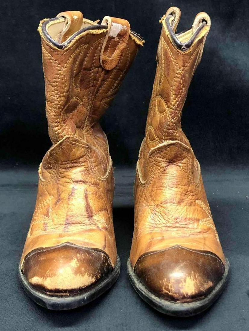 Vintage Baby Cow Boy Boots (1 of 8)