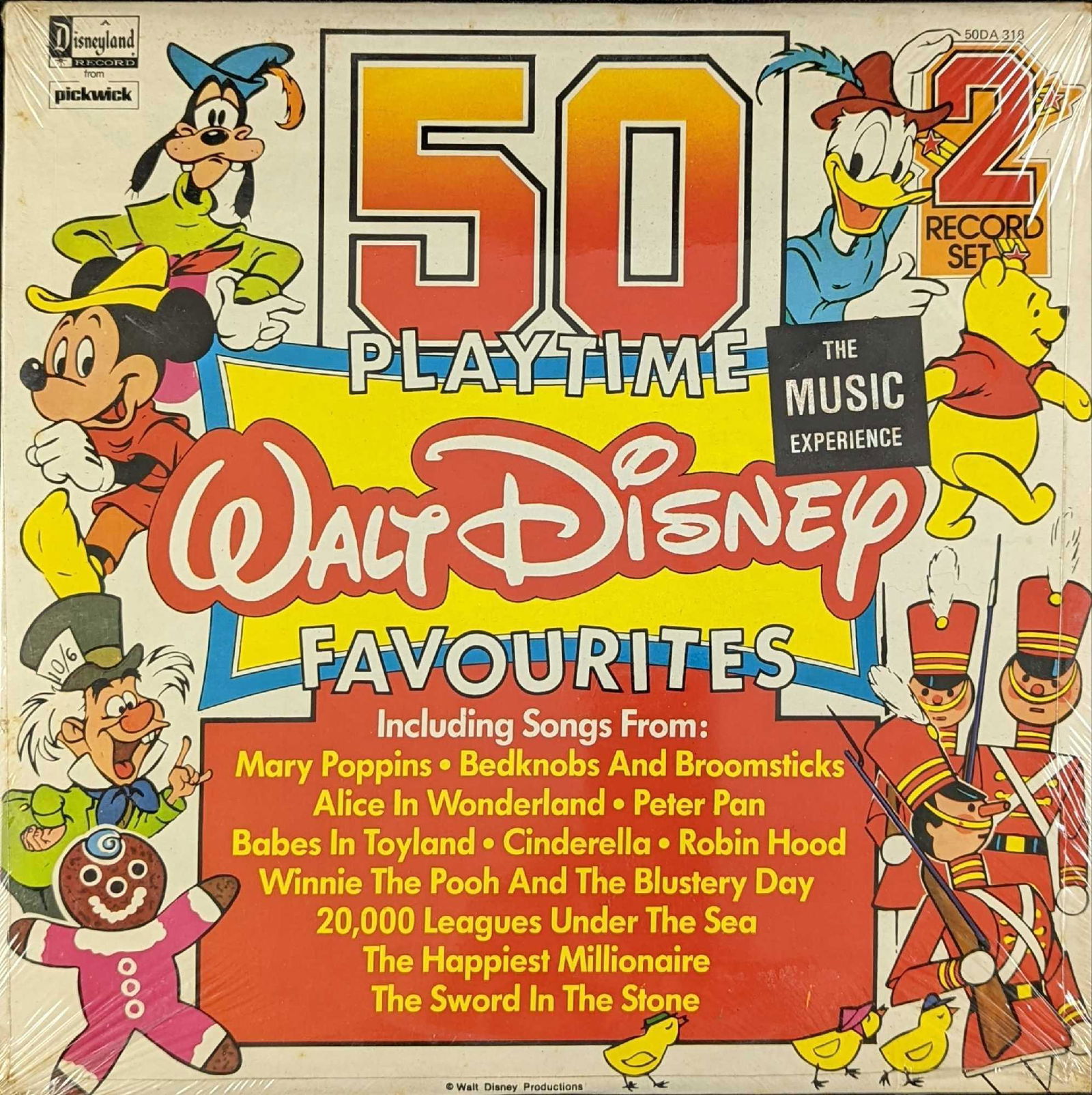 Sealed 50 Playtime Walt Disney Favourites LP UK Import (1 of 2)