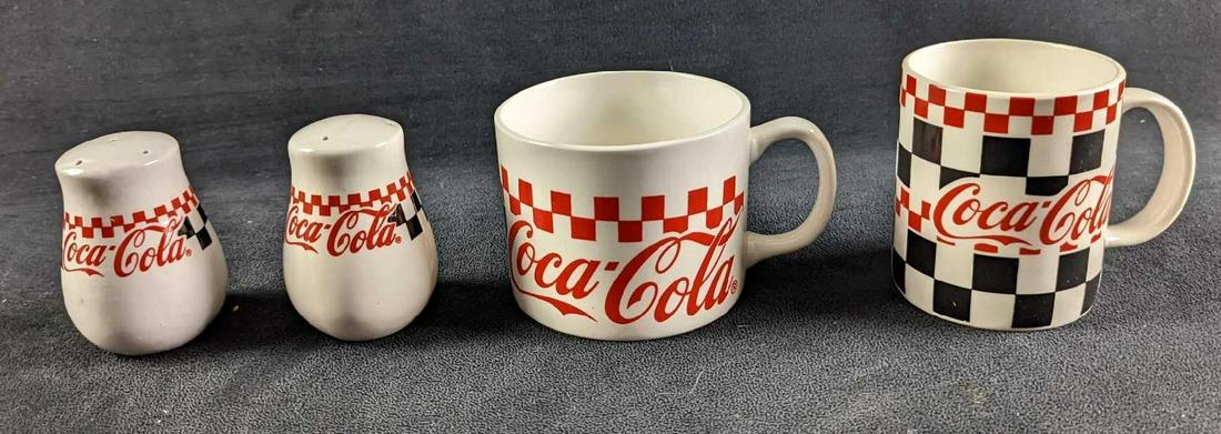 Gibson Fine China Coca Cola Mugs & Salt & Pepper Shakers (1 of 9)