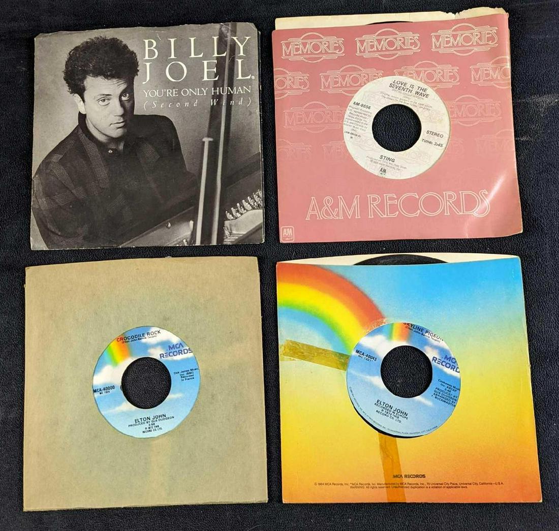4 Billy Joel Sting Elton John 7" Singles (1 of 5)
