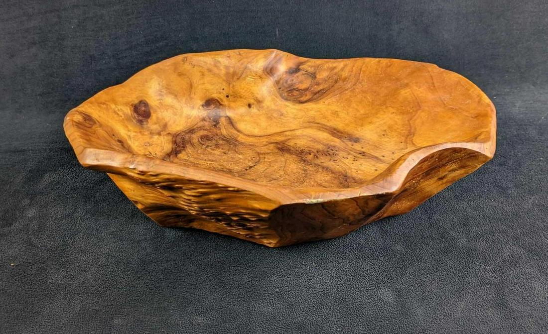 Wood Carved Monkey Pod Bowl (1 of 6)