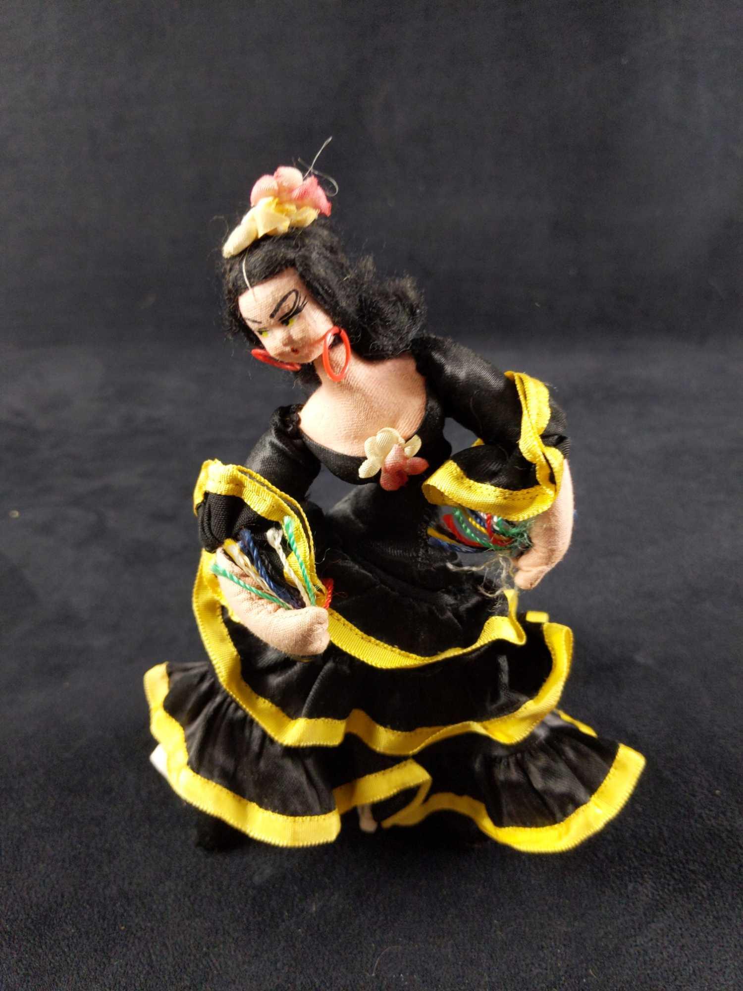 Vintage Hand Made Souvenir Flamenco Dancer Doll (1 of 6)