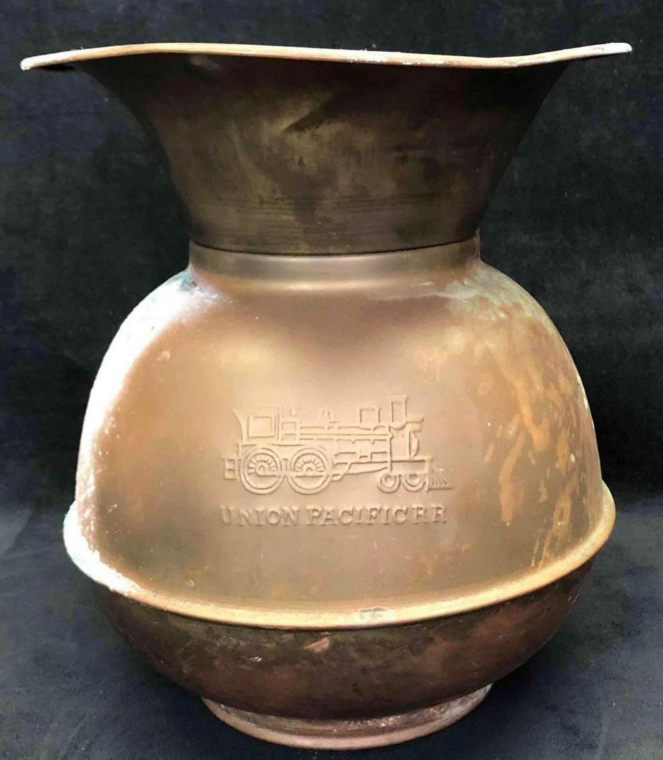 Union Pacificer Vintage Copper Spittoon (1 of 9)