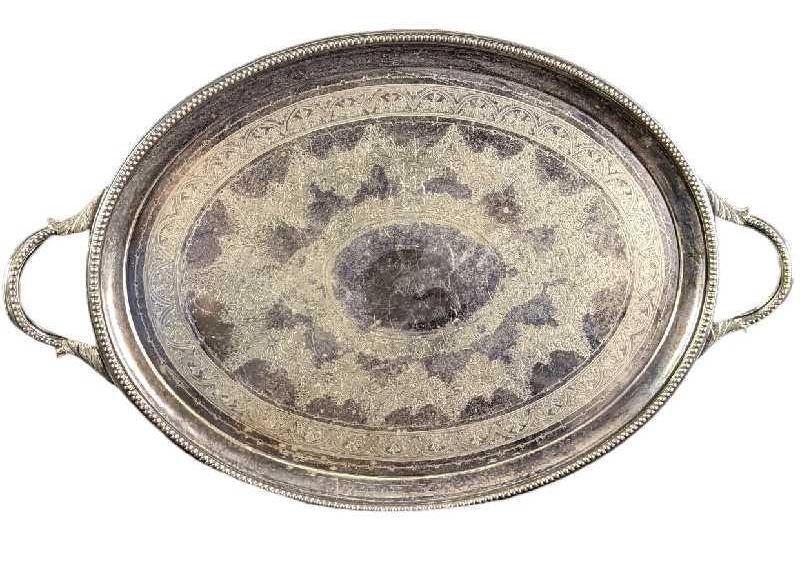 Vintage Mappin & Webb Silver Plate Serving Tray Prince's Plate (1 of 9)