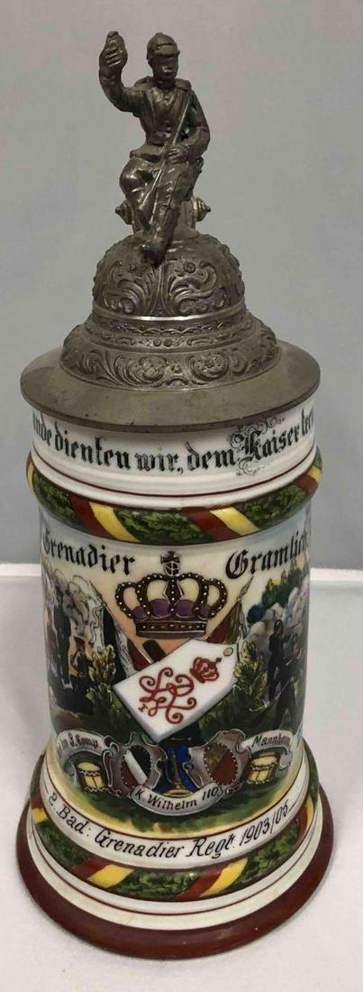 Vintage 1900s German Stein Porcelain Lithophane & Hand Painted (1 of 10)