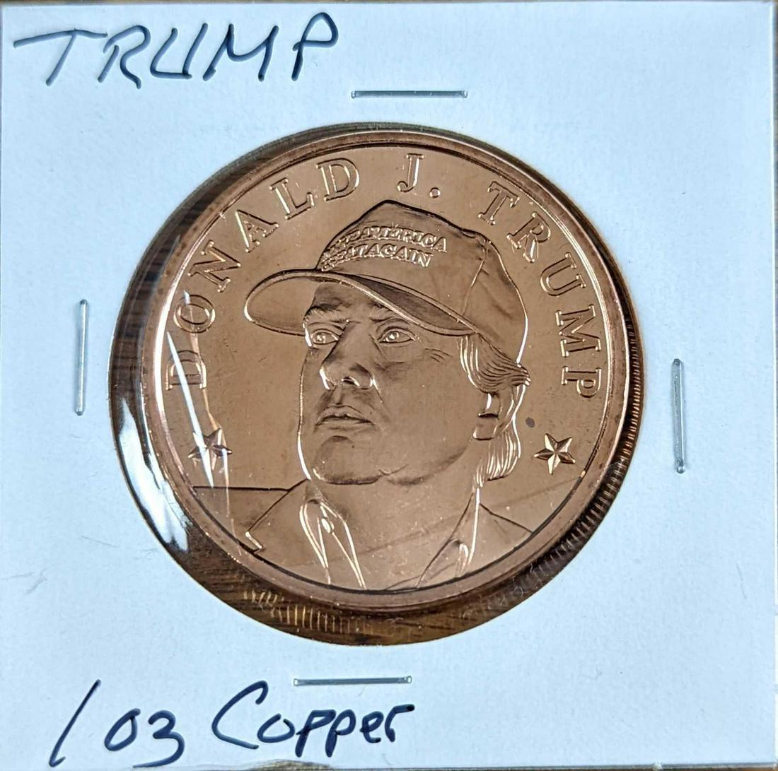 Donald J. Trump Fine Copper Coin Trump Coin (1 of 2)