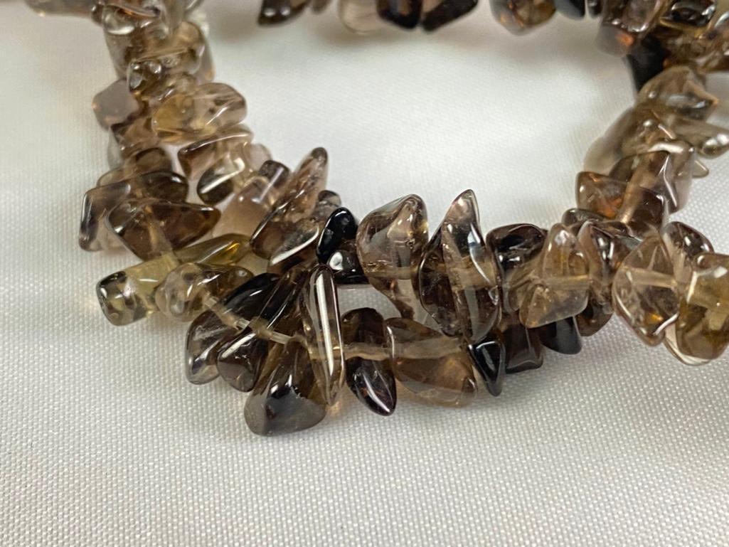 String of Natural Shape Smokey Quartz Beads (1 of 6)