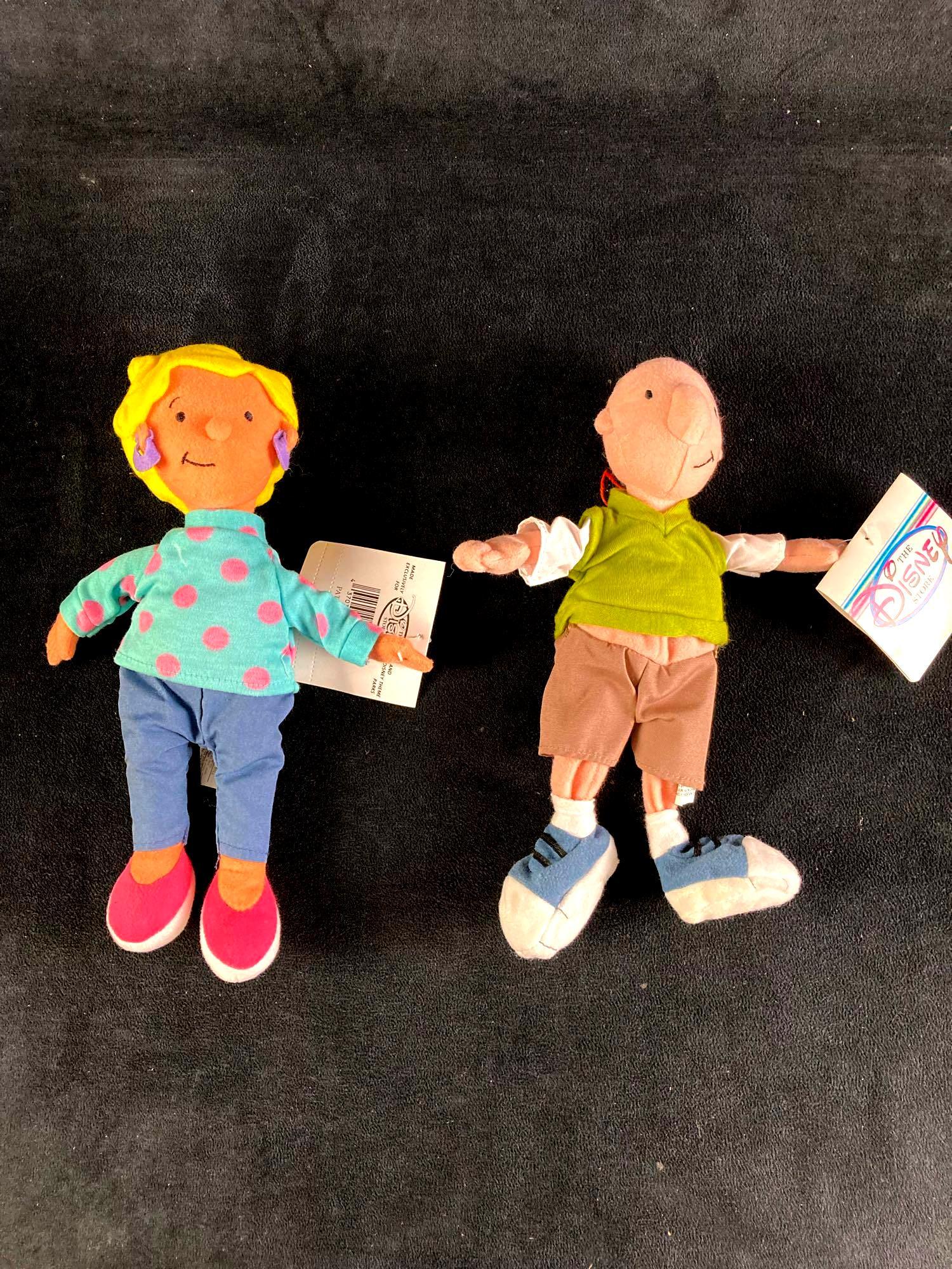 Set of (2) Disney Plush Bean Bag Dolls Doug Funny and Patti Mayonnaise (1 of 4)