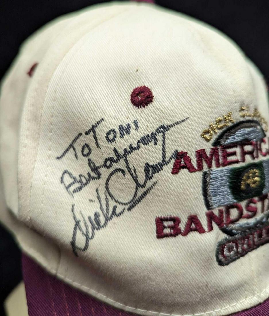 Dick Clark Autographed American Bandstand Grill Cap (1 of 7)