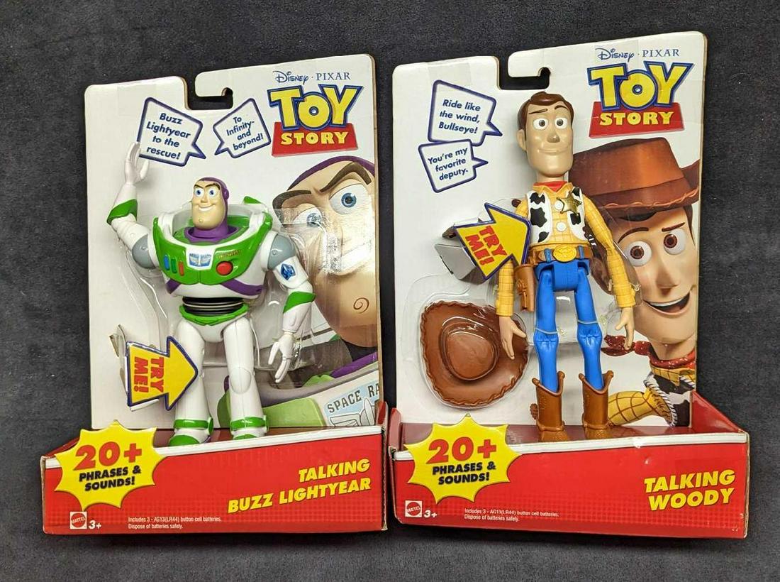 Disney Pixar Talking Buzz Lightyear & Woody Figures (1 of 6)
