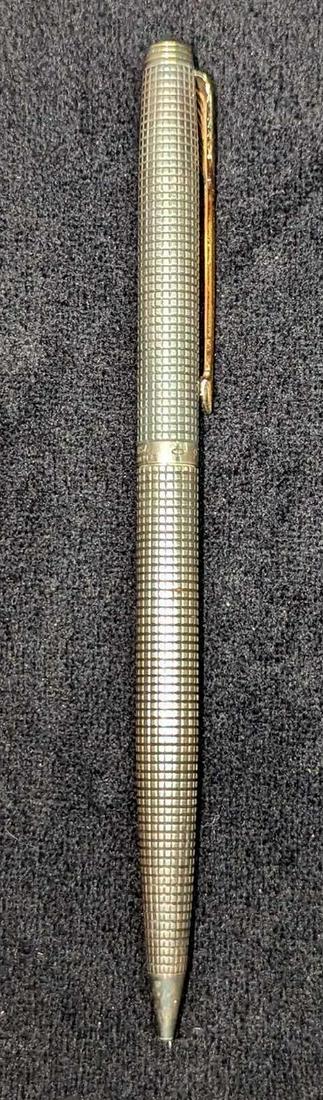 Parker Sterling Silver Ballpoint Pen: Parker Sterling Silver Ballpoint Pen. . This piece of authentic sterling silver as been tested and researched prior to testing . Please view all our photos they are part of the description. This pen i