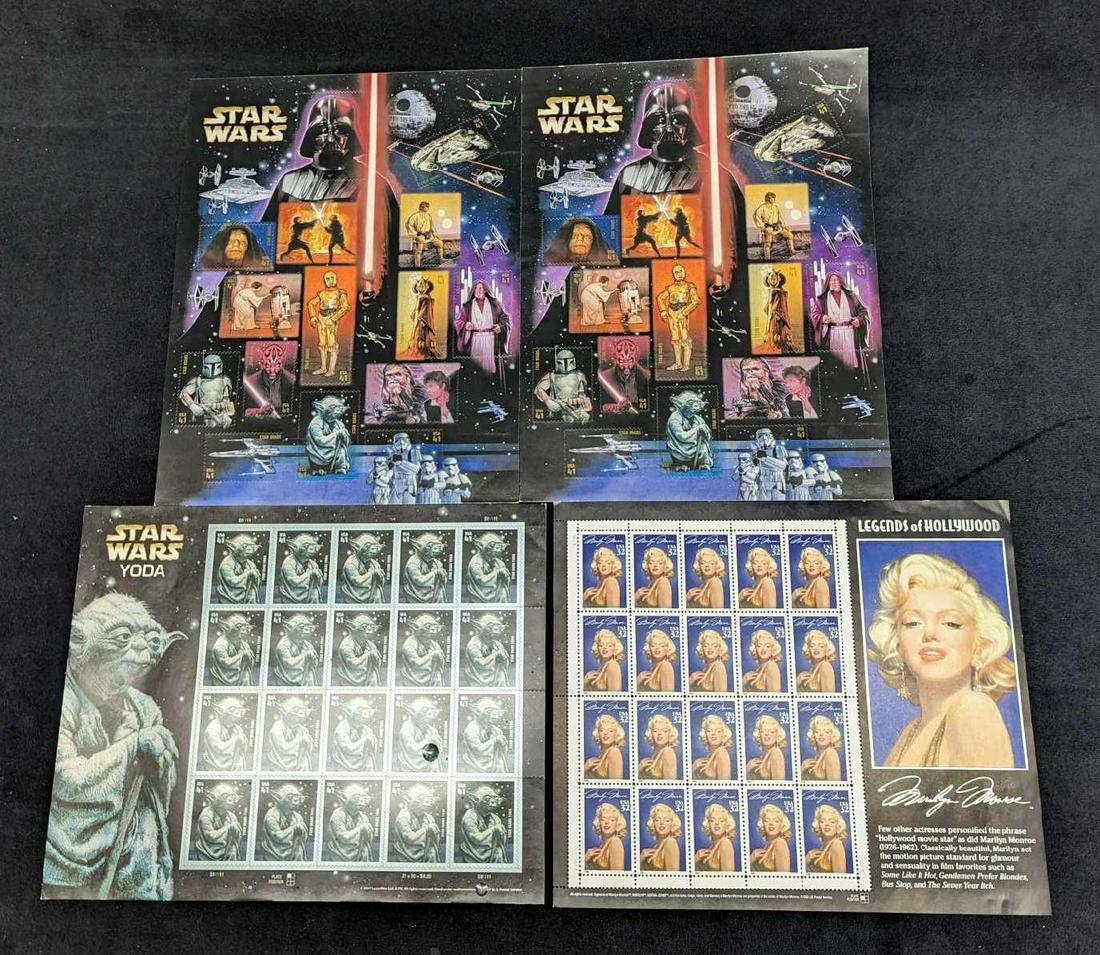 Star Wars & Marilyn Monroe US Postal Stamps (1 of 6)