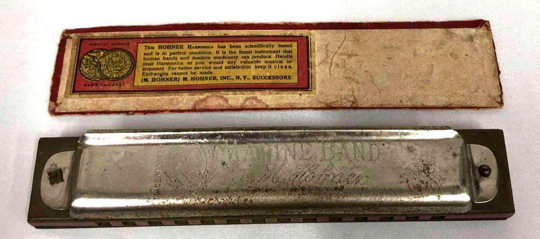 Marine Band Harmonica Made By M.Hohner 1897 Key C (1 of 8)