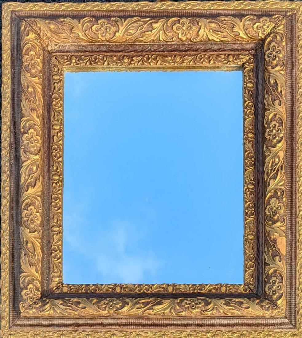 Vintage Mirror With Gold Colored Molded Frame (1 of 4)