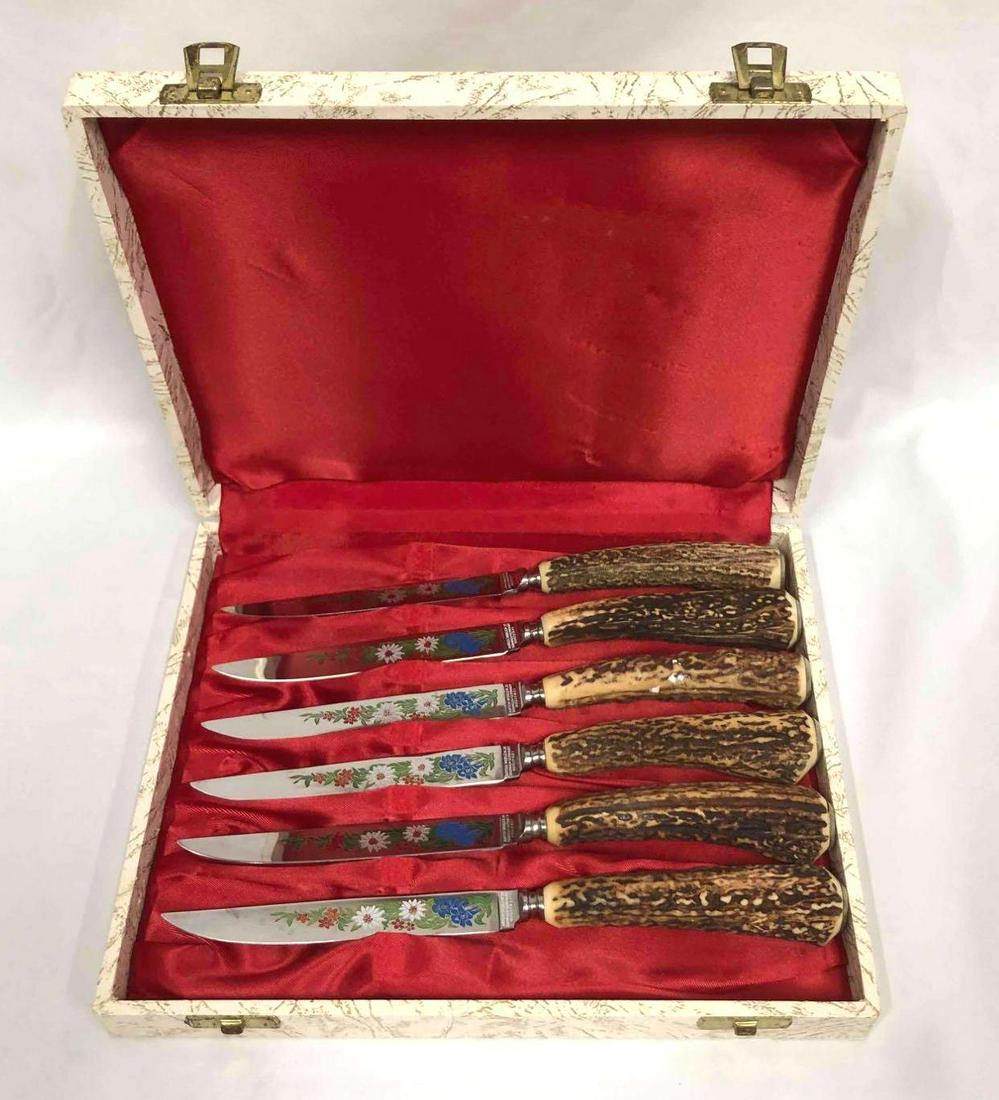 Set Of Anton Wingen JB Solingen Germany Rostfrei Knives (1 of 13)