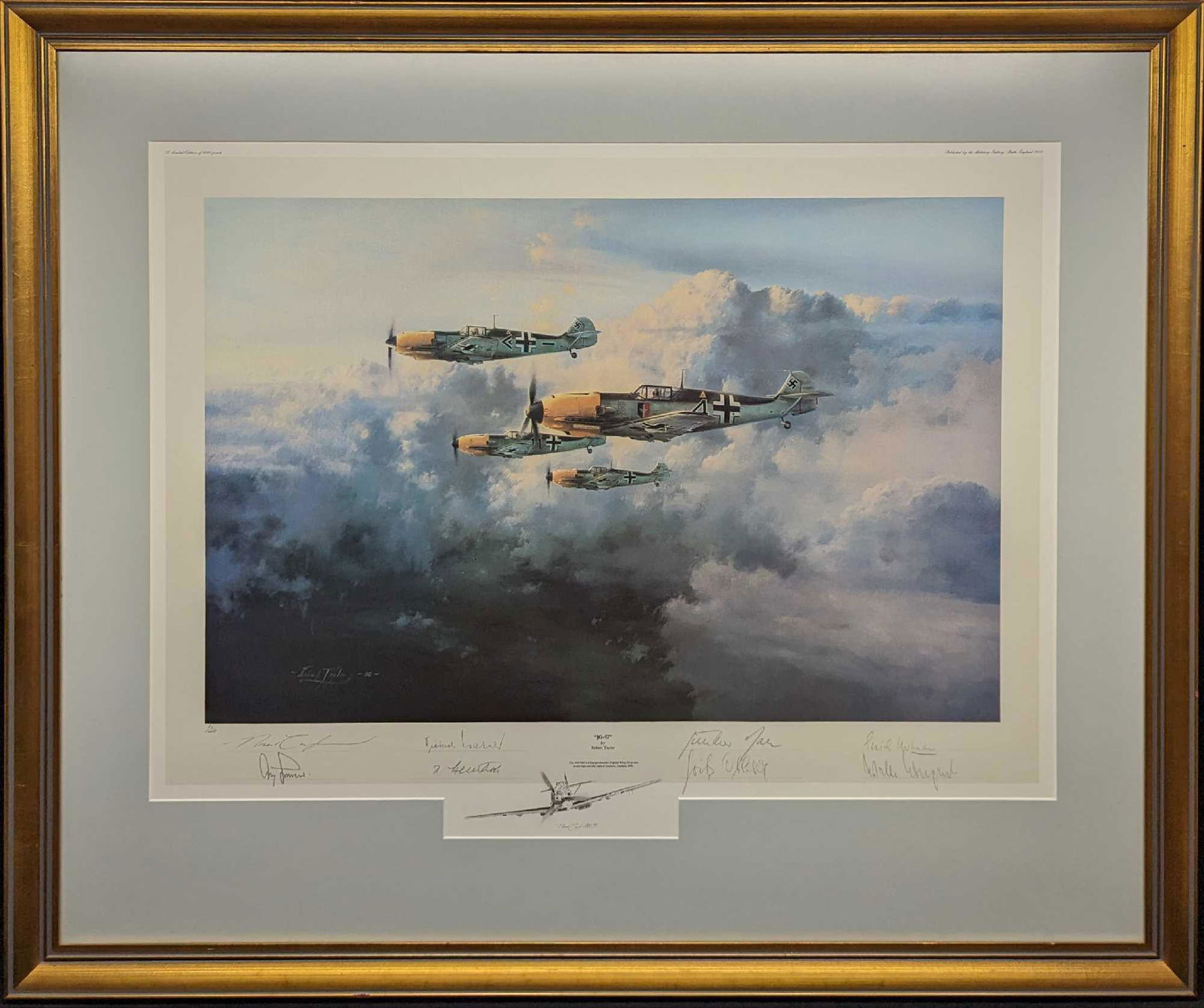 Sold Out WWII Framed S&N JG52 Robert Taylor Print (1 of 9)